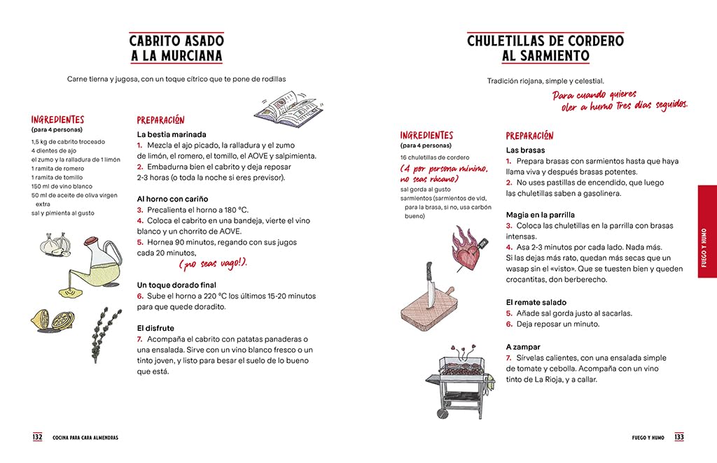 Cocina para cara almendras: Las mejores recetas de @BdeVikingo (No ficción)