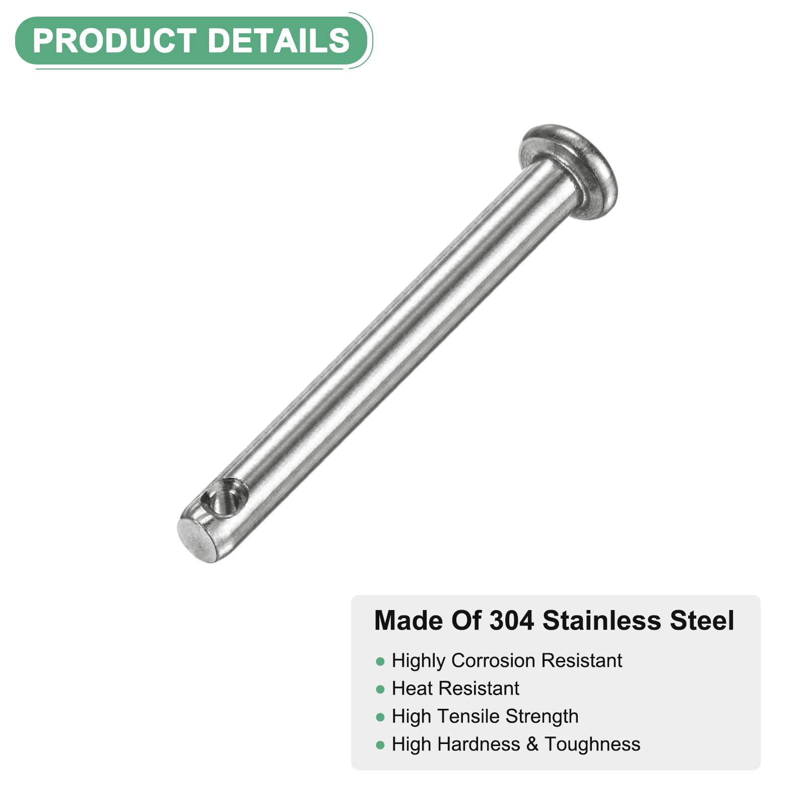 M METERXITY 20-Pack Single Hole Clevis Pins - Image 2