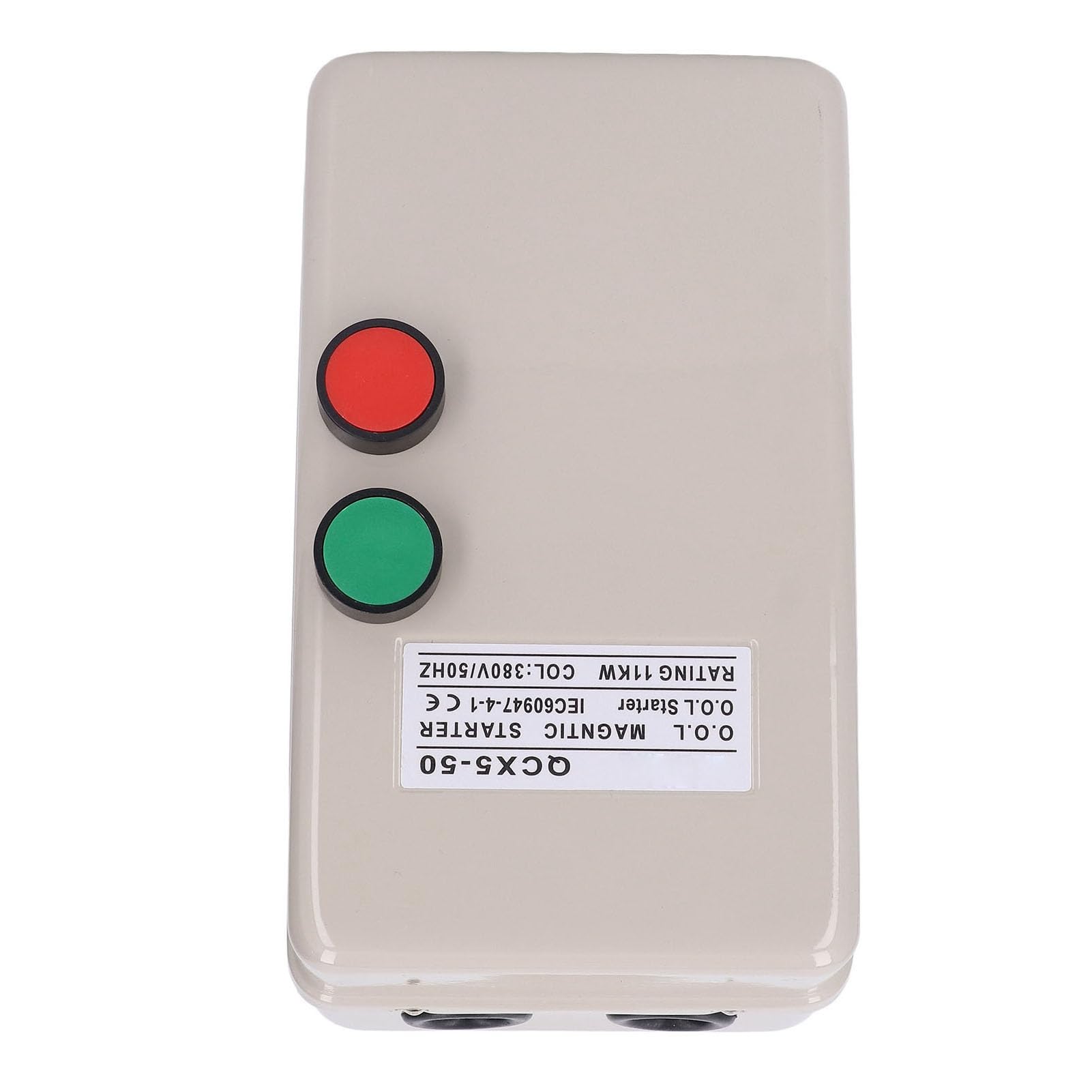Interruptor de Control de Arranque de Motor Eléctrico de 11 KW, Arrancador de Motor Magnético de Alto Rendimiento 380 V, Trifásico, para Fábricas y Hogares, Hierro