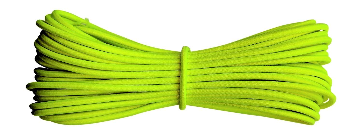 Round Elastic Cord - 3 mm diameter - Neon Yellow - 100 metres — image 1