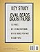 KEY Study Oval Beads Graph Paper 10 Count - 60 * 60 Per Page: 8.5 x 11 Inch Notebook with 120 Pages, Perfect Graph Paper for Jewellery Designs, Seed Bead Patterns and other Unique Design Work..