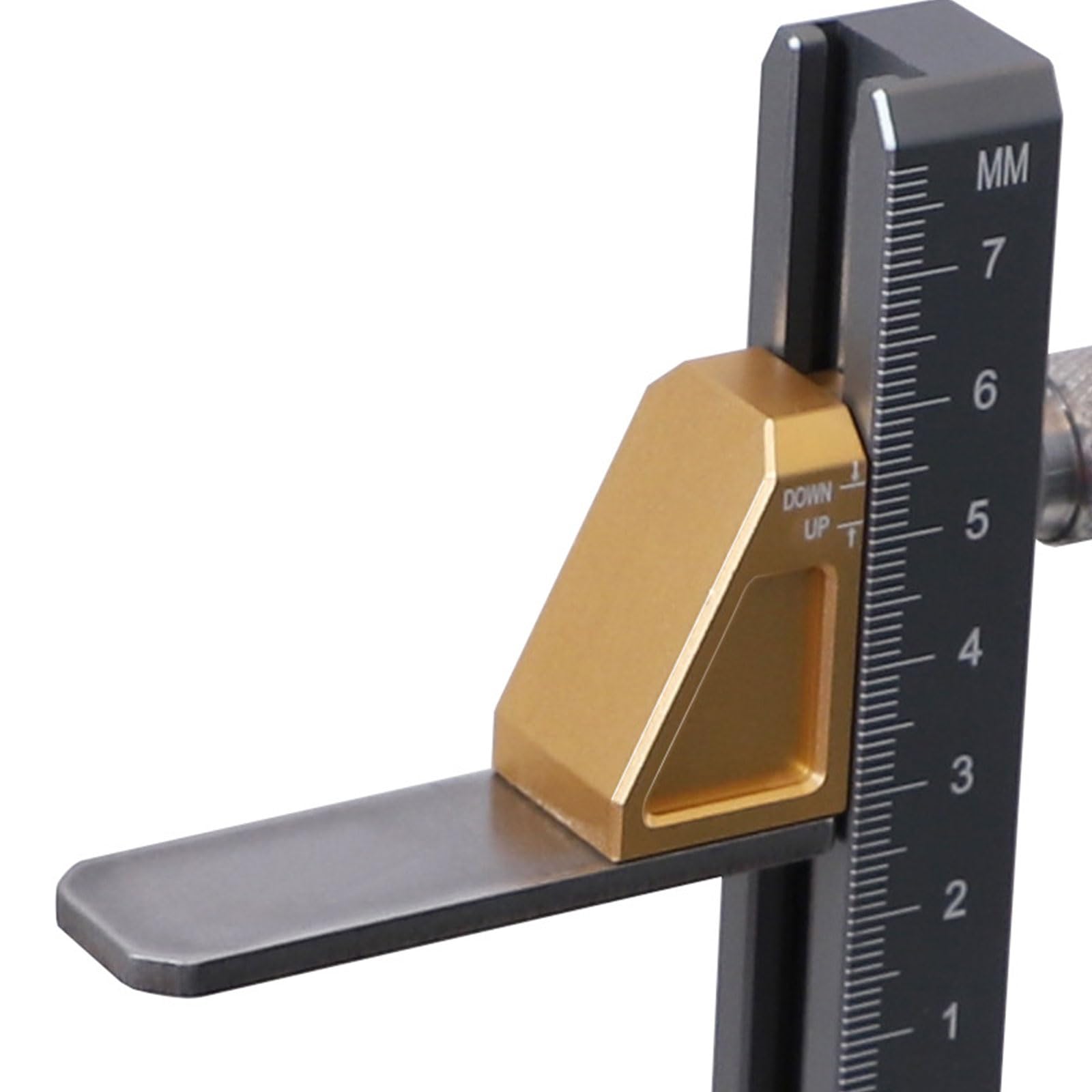 Medidor de altura de escala métrica/pulgadas, instrumento de medición de aluminio, herramienta de medición de carpintería
