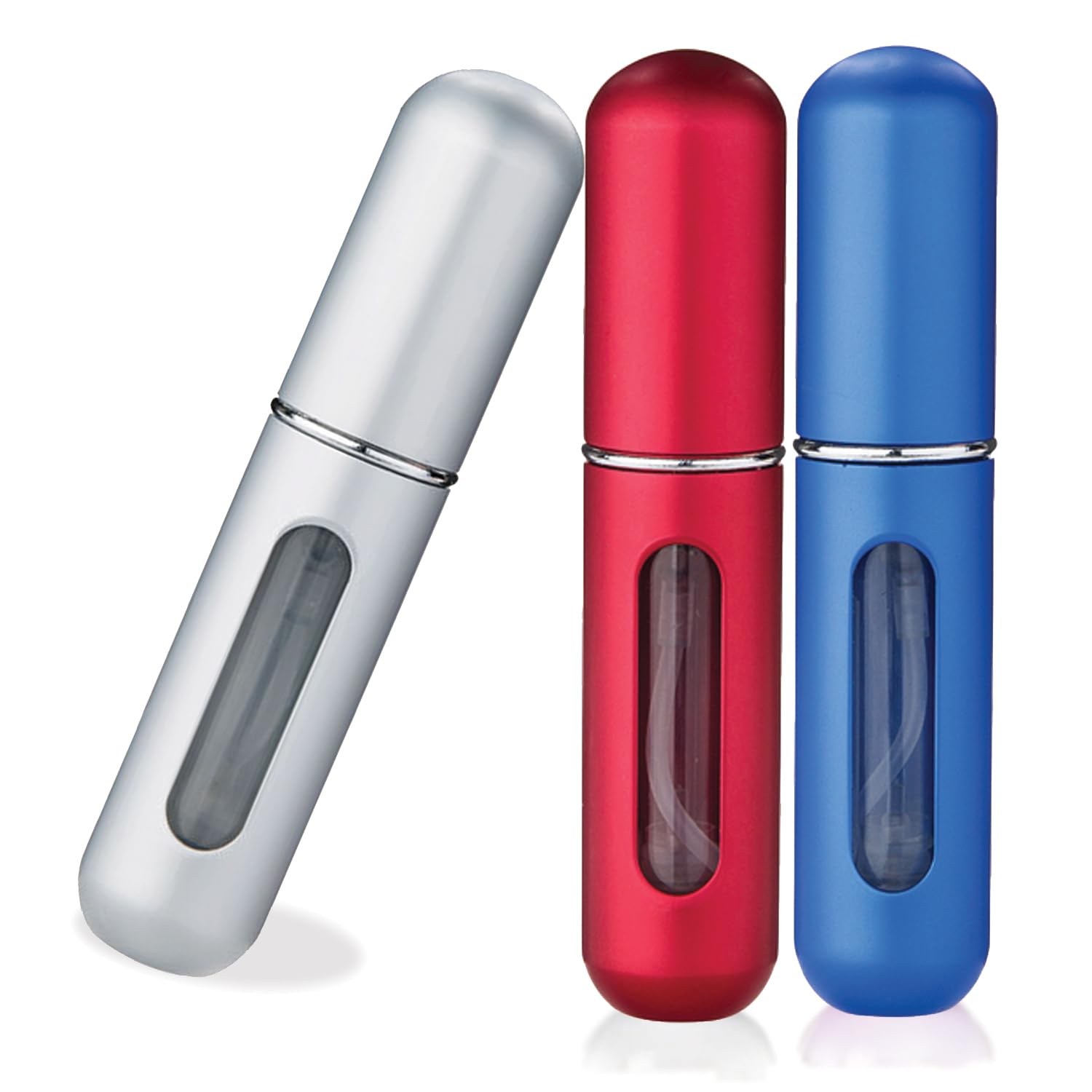 TEMPERIA (3pcs) Mini Perfume Refill Bottle - Empty Small Portable Perfume Atomizer Refillable Dispenser Container - Travel Essentials & Accessories for Women & Men (Multicolour)-image-31