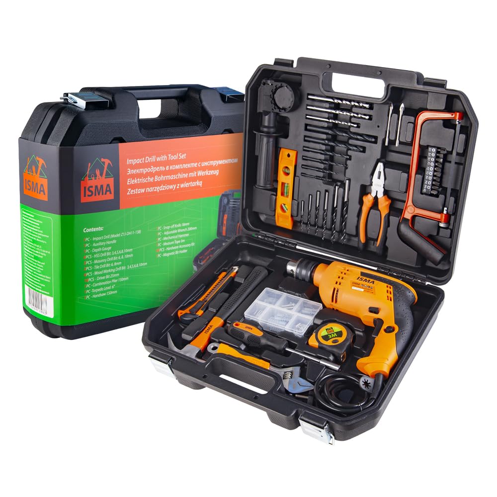 Bohrschrauber-Set, 12 V, 750 W, mit 95 Teilen, kompletter Koffer mit Elektro-Schraubendreher, Schlüsseln, Sägen, Zangen, Bohrer und mehr, professioneller Koffer für Büro, Garten und Zuhause