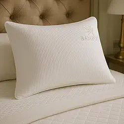 Travesseiro Alto Firme Antialergico 50x70cm Bambu Confort Premium