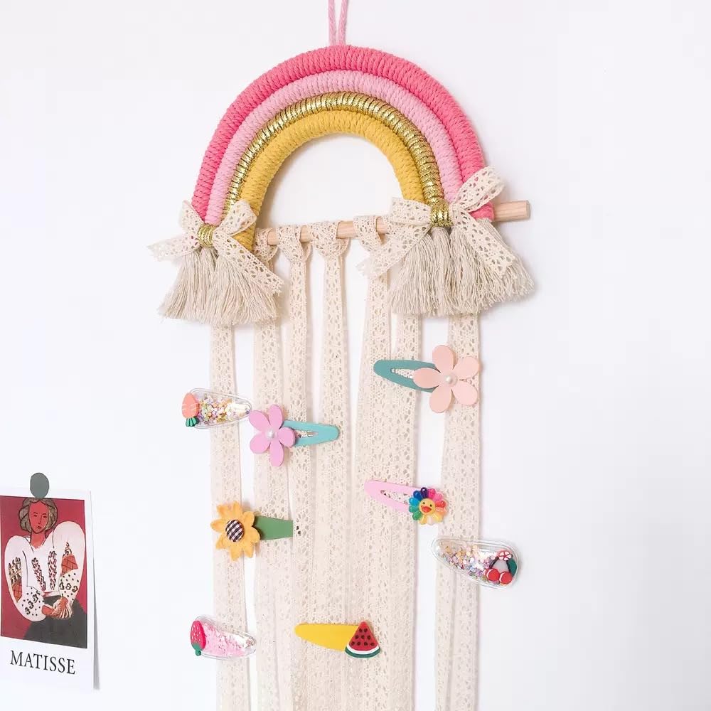 GOODCHANCEUK - Soporte para colgar en la pared de arco iris, diseño de arco iris, diseño de arco iris