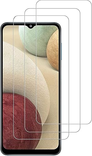 Paquete de 3 protectores de pantalla para Samsung Galaxy A12, A13, A32 5G, A02S, A02, A03S, A03, Dureza 9H, Película protectora de vidrio templado