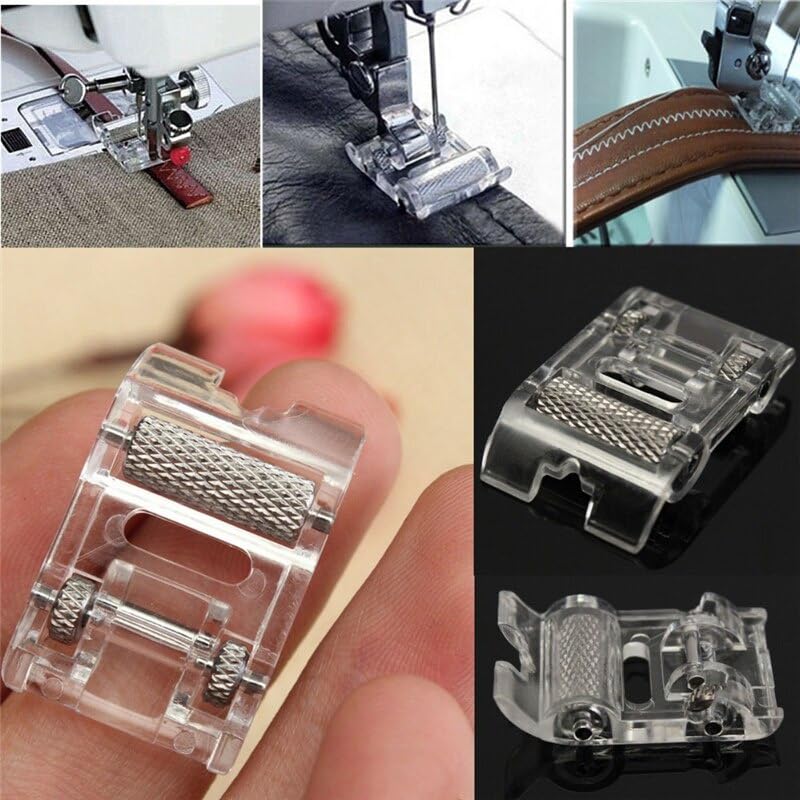 3 pies prensatelas rodillos bajos para máquina de coser miniatura 2