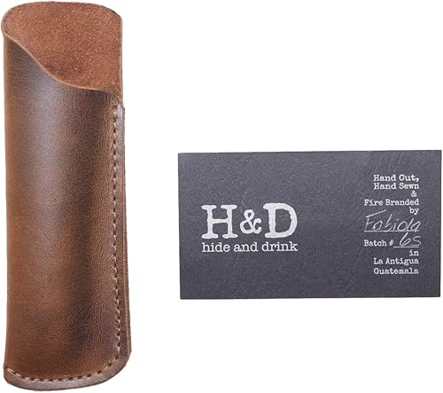 Miniatura 2 de Hide & Drink, Estuche de peine rústico (peine no incluido), funda protectora, funda elegante, cuidado personal, accesorios de peluquería, cuero de