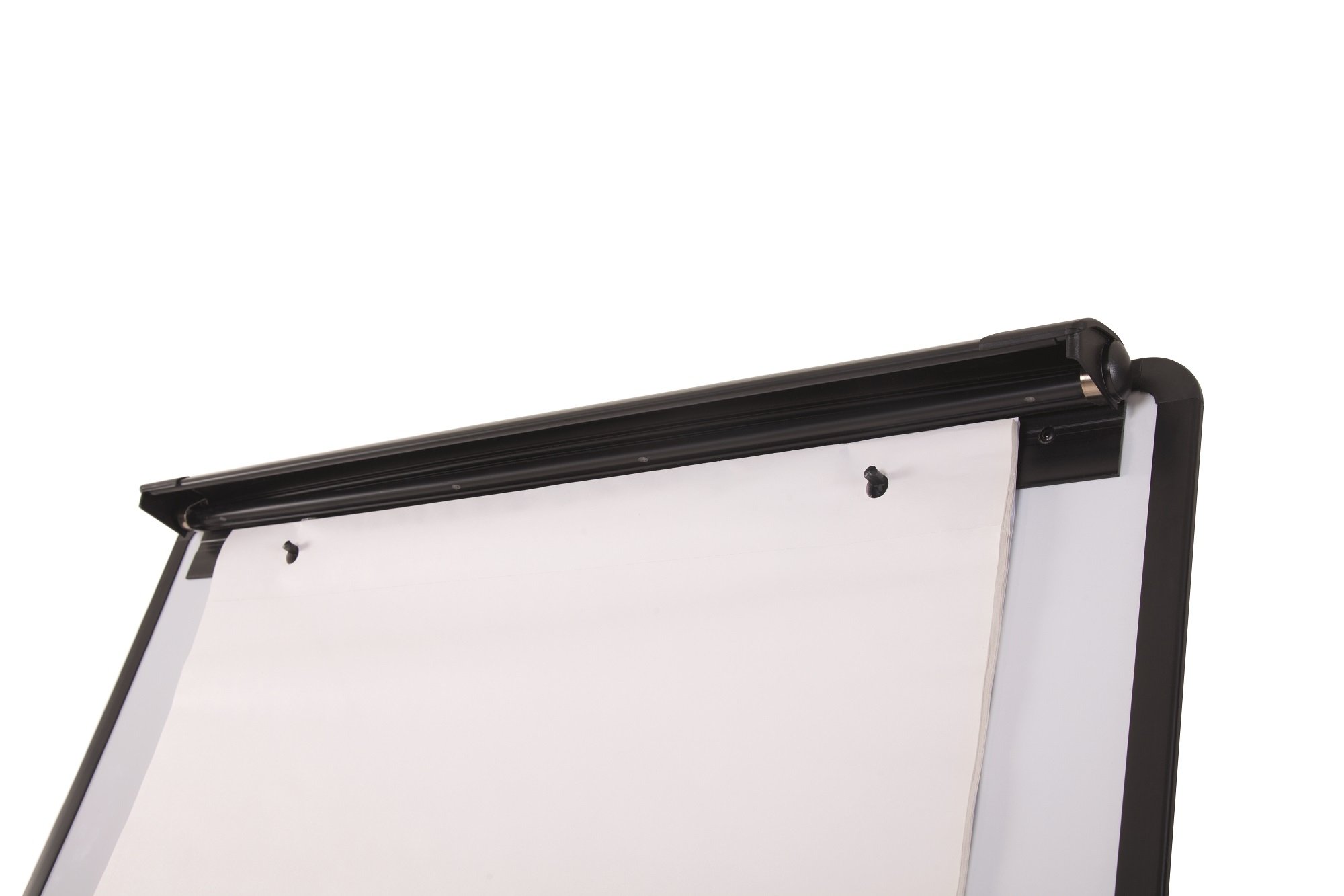 Bi-Office Lavagna Portablocco Magnetico, Cavalletto Treppiedi Basic, Cornice in Nero, Dimensioni Pannello Euro 700 x 1000 mm