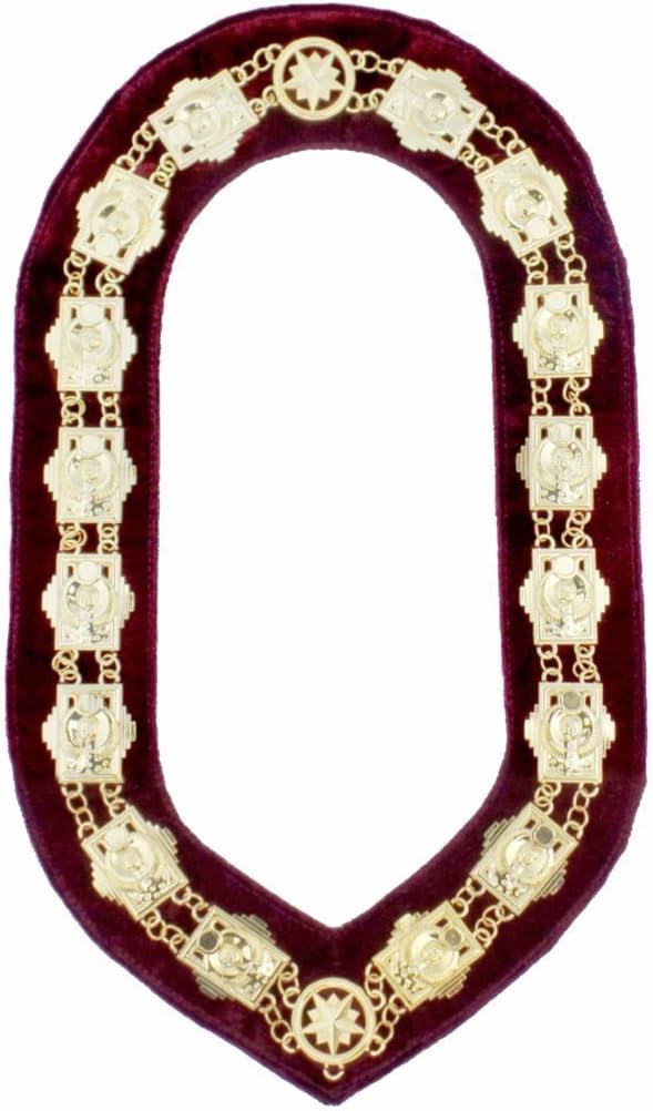 Bricks Masons Daughters of Sphinx Chain Collar - Sphinx Head Gold Plated