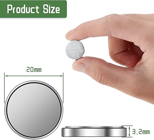 Miniatura 3 de Pila de botón de batería de litio CR2032 de 3V - 100 piezas de pila de botón CR2032 batería CR2032, baterías de juguete de reloj