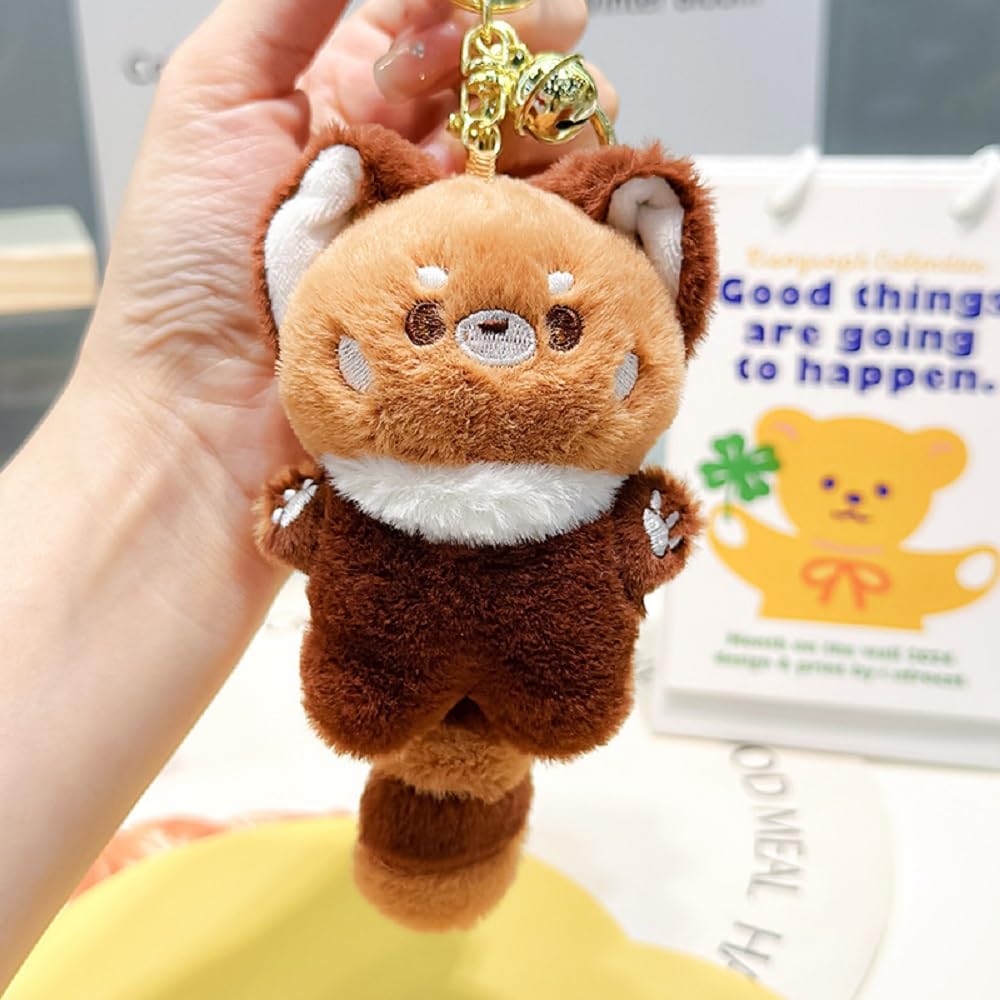 Amazon.co.jp: レッサーパンダキーホルダー かわいいぬいぐるみ