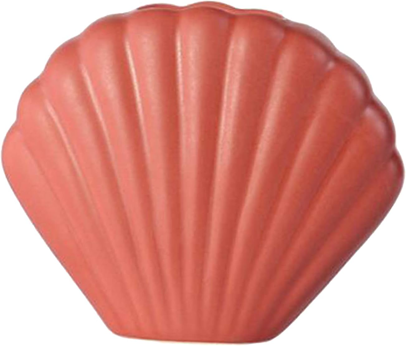 Shell Shape Vase, Ceramic Vase, Ceramic Flower Vases for Modern Home Decor, Indoor Planter Plant Pot, Home Decoration Art Decor - S Dark pink