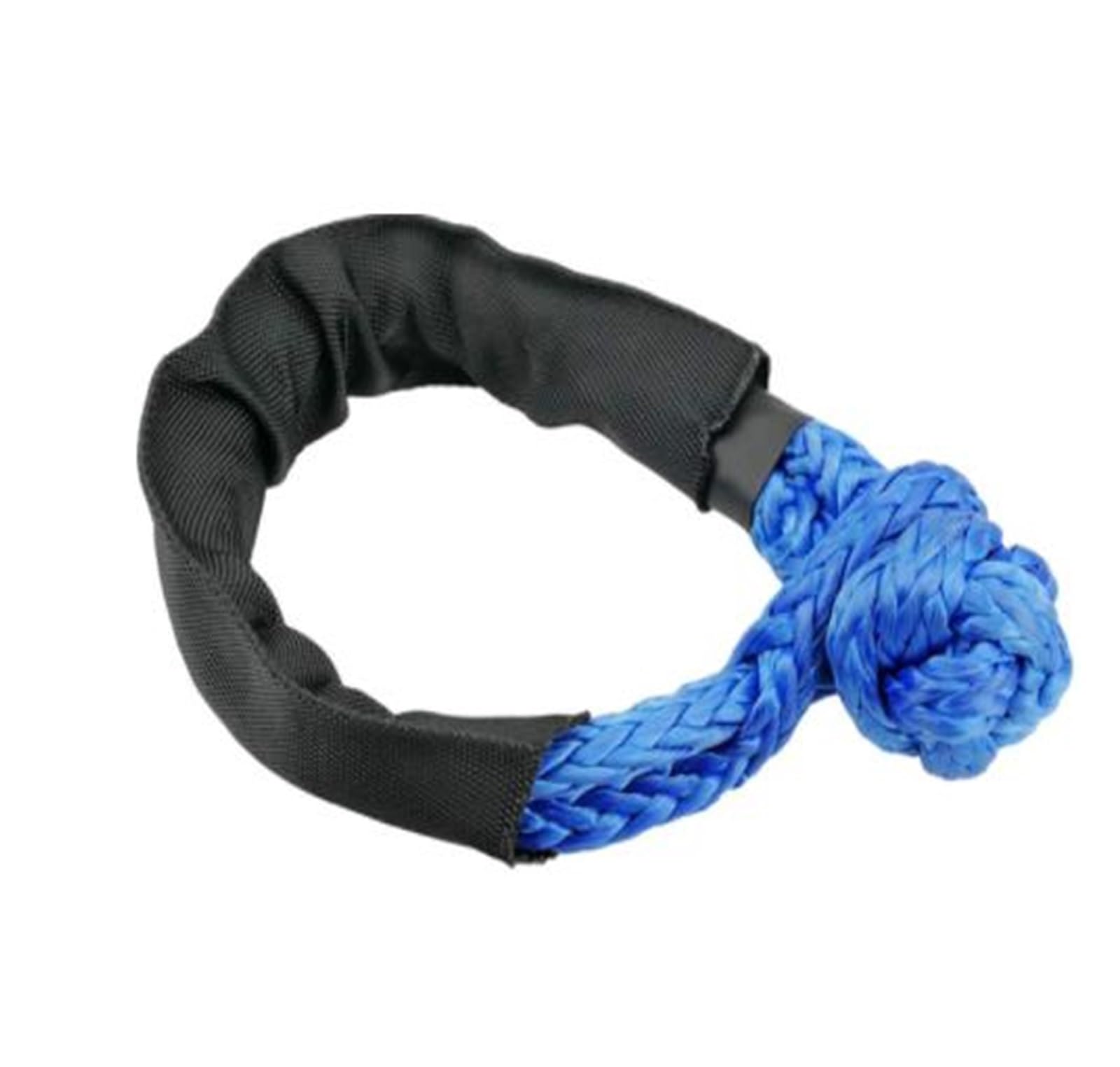 Mthckxjbsuz Blu Winch Rope, 41,000 Lbs Break Strength Synthetic Soft Shackle 1/2" X 22 Inch Rugged Shackles With Protective Sleeve For Vehicle Recovery(Blu)