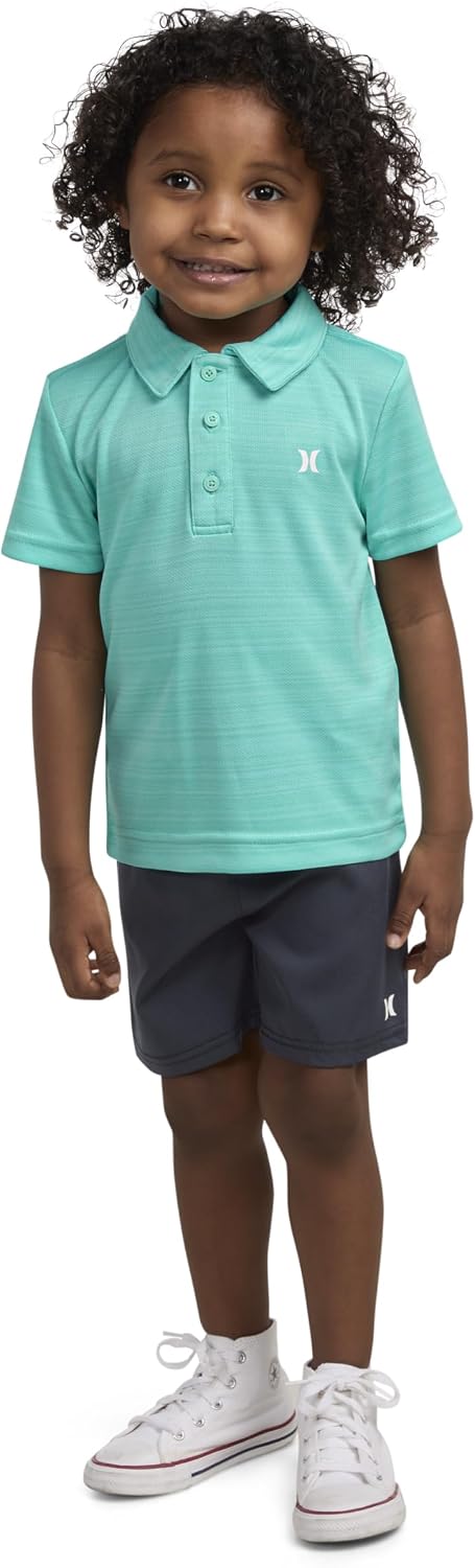 Hurley Baby Boys' And Toddler Boys' Polo and Shorts 2-piece Outfit Set