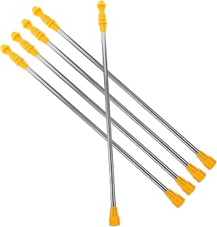 Sprayer Replacement Rod 5pcs Spray Boom Stainless Hose Lawn Hose Plant Mister Sprayer Irrigation Fittings Spray can Backpack Sprayer Extension Rod