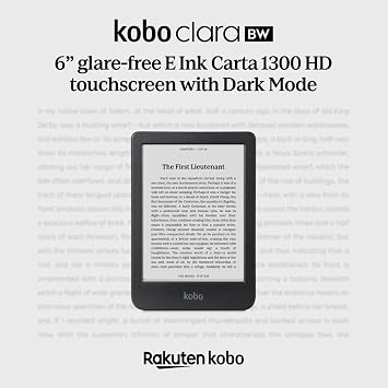 Kobo Clara BW Black eReader & Cobalt Blue SleepCover Bundle | 6” Glare-Free Touchscreen with ComfortLight PRO | Dark Mode Option | Waterproof | Built-in-2-Way Stand Cover