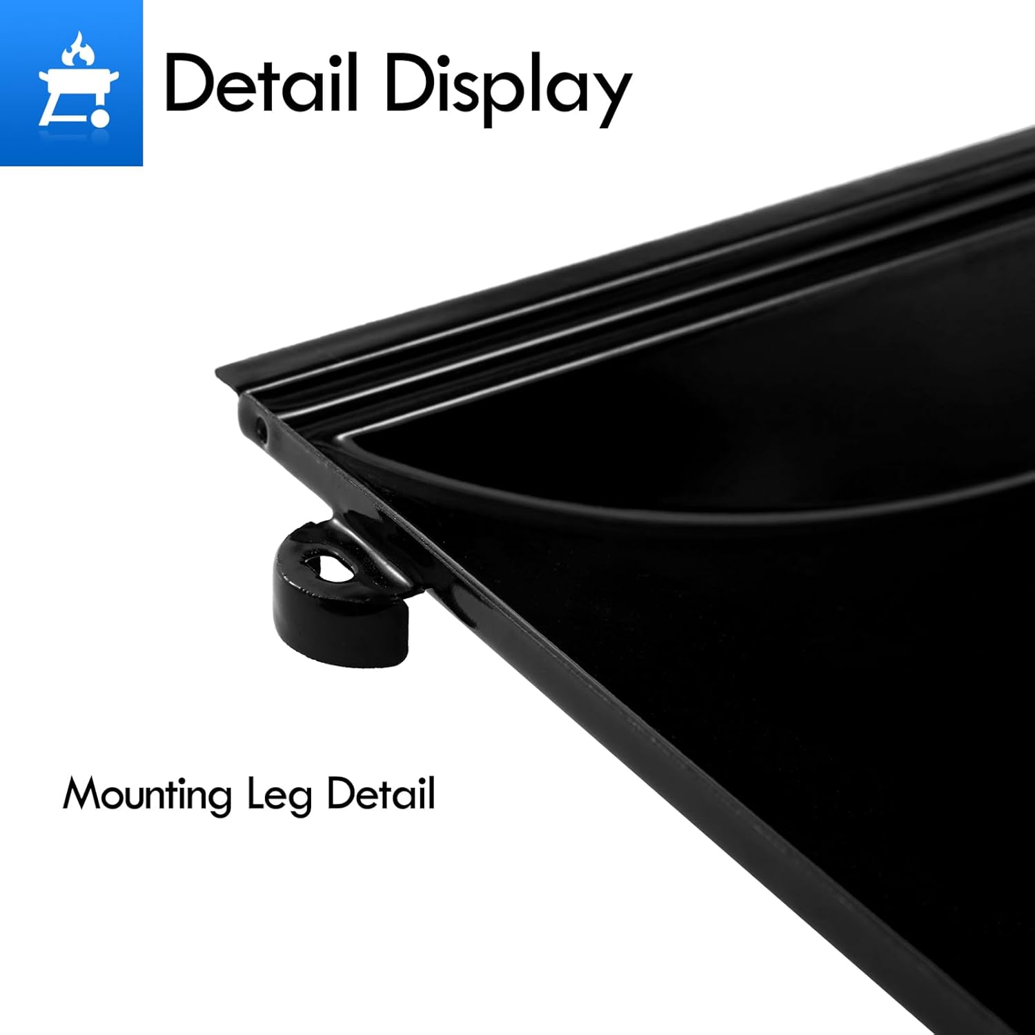 G352-2100-W1 Trough Firebox Grill Replacement Parts for Charbroil 2 Burner Tru Infrared Grill Trough 463251413 463250212 463250211 463251414 Porcelain Gas Grill Parts Firebox Heat Shield