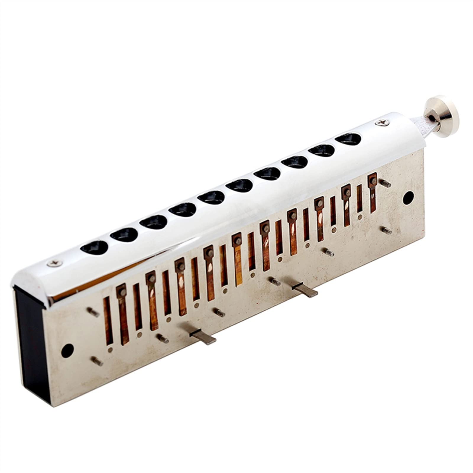Chromatyczna Harmonijka Ustna Z 10 Otworami Na Organy C ABS Grzebień Srebrna Harmonijka Ustna Harmonijka Dla Początkujących