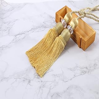 1 Pair Hanging Ball Pendant Tassel Curtain Tiebacks Home Decor Curtain Holdbacks Braided Curtain Holder Rope