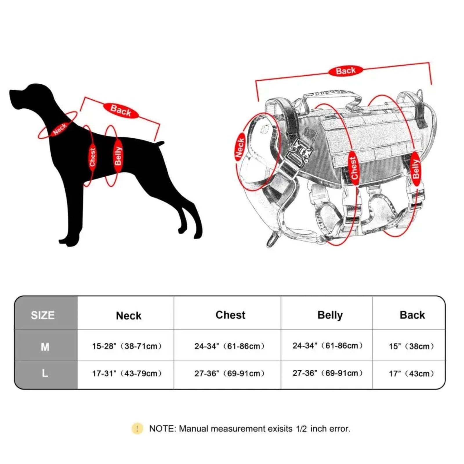 Regolabile Con Maniglia Di Controllo Imbracatura Da Addestramento Tattica Per Cani Militari A Controllo Rapido Nessuna Imbracatura Per Gilet Per Animali Domestici,Rosa,l