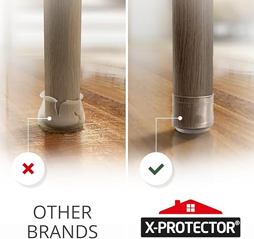 Miniatura 22 de X-Protector - 16 almohadillas antideslizantes para muebles, 2 pulgadas, patas de goma autoadhesivas para muebles, protectores de piso, almohadillas