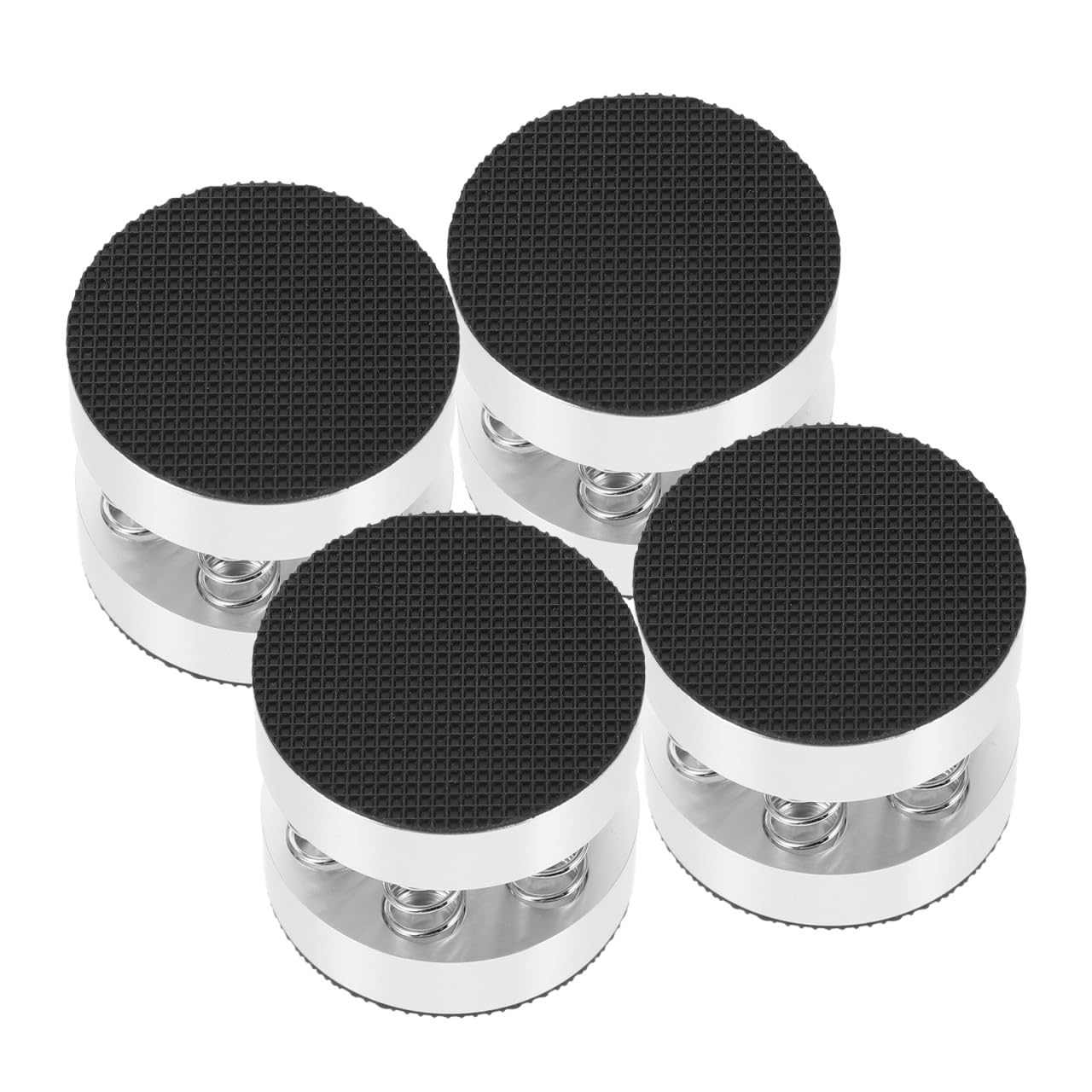 HEMOTON 4pezzi Piedini Molla per Casse Smart Speaker Antiscivolo e Ammortizzatori Vibrazioni in Lega di Alluminio e Gomma per Uso Domestico e Desktop