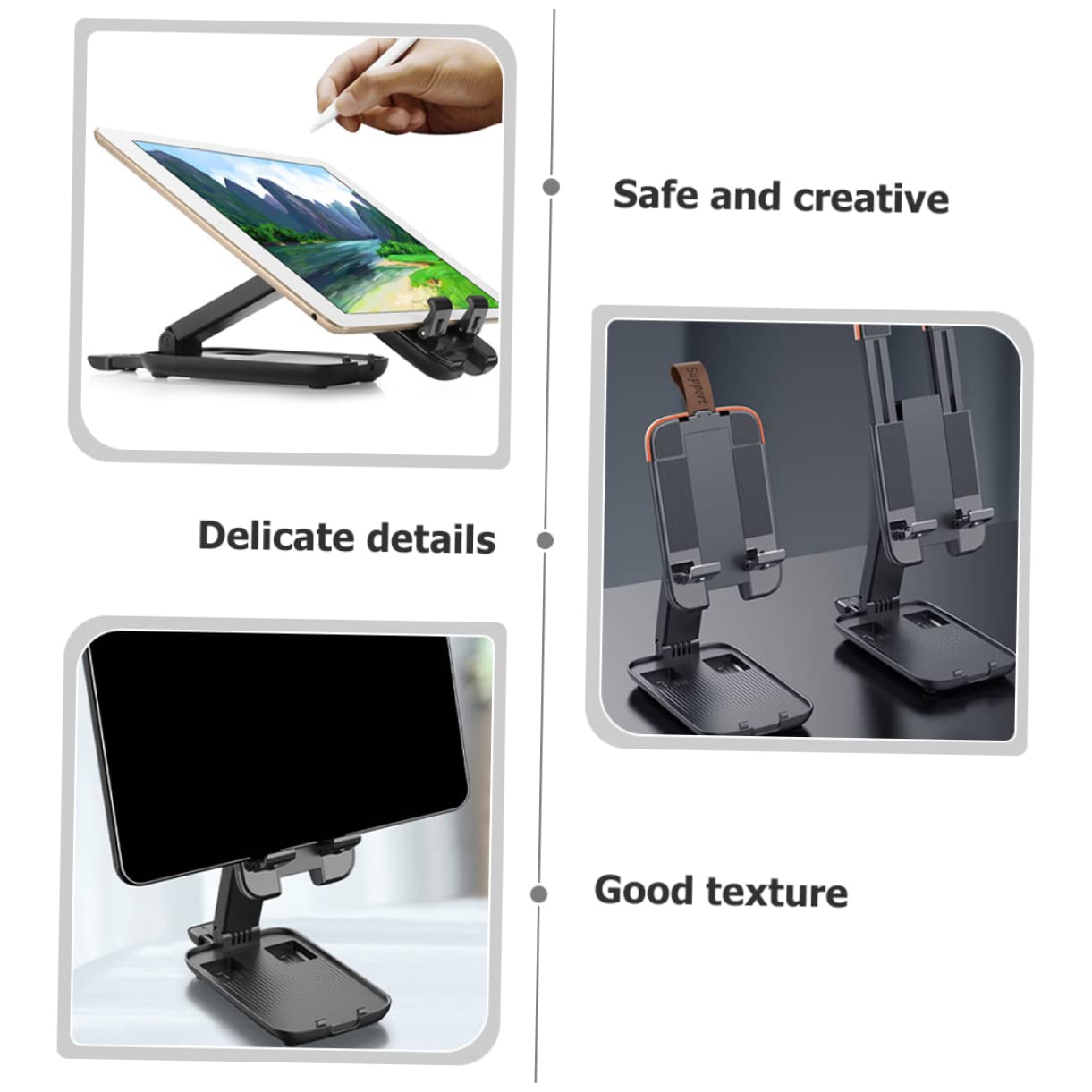 Veemoon Soporte para Teléfono Móvil y Tableta De Ajustable Plegable Antideslizante para Escritorio Antiarañazos