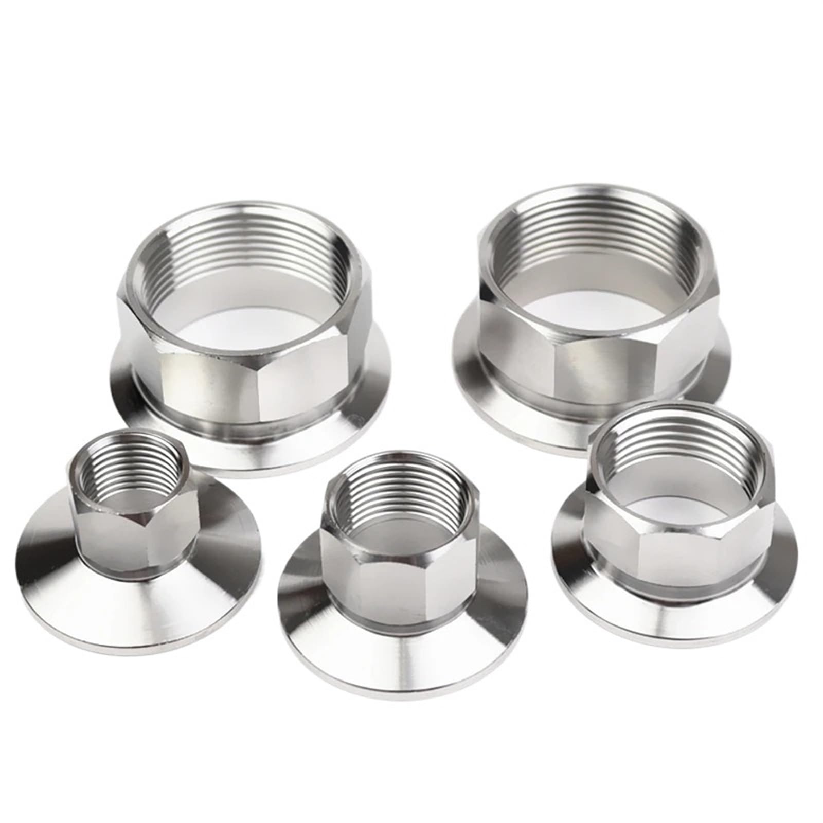1/2" 3/4" 1" 1-1/4" 1-1/2" 2" BSP Stainless Steel Tri Clamp 50.5/64/77.5 Hexagonal Female Adaptor TC clamp Parts(DN50 Ferrule 77.5)