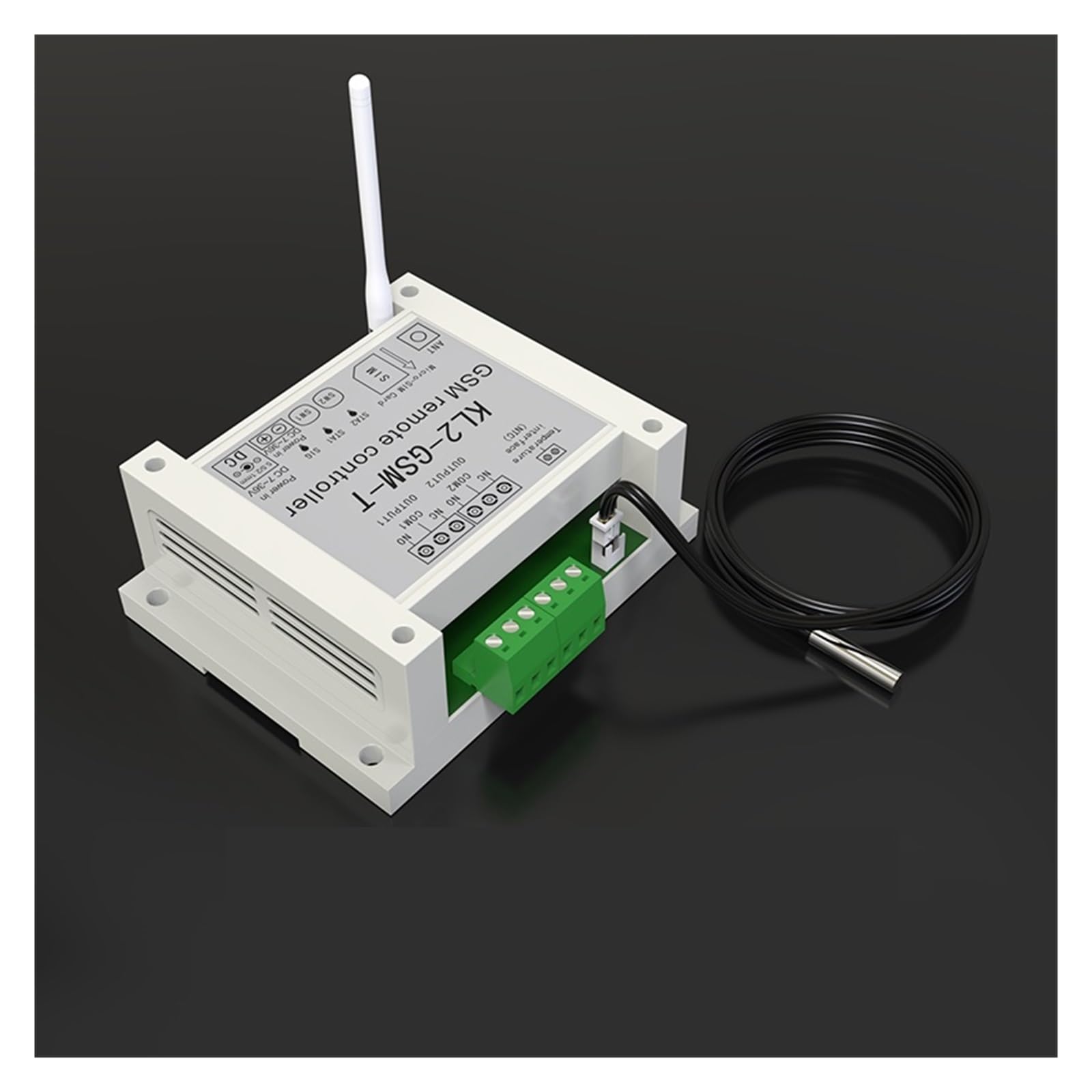 Ouvre-porte Automatique, Contrôleur d'accès de commutateur télécommande GSM 2 sorties relais avec alerte panne courant capteur température(Kit1)
