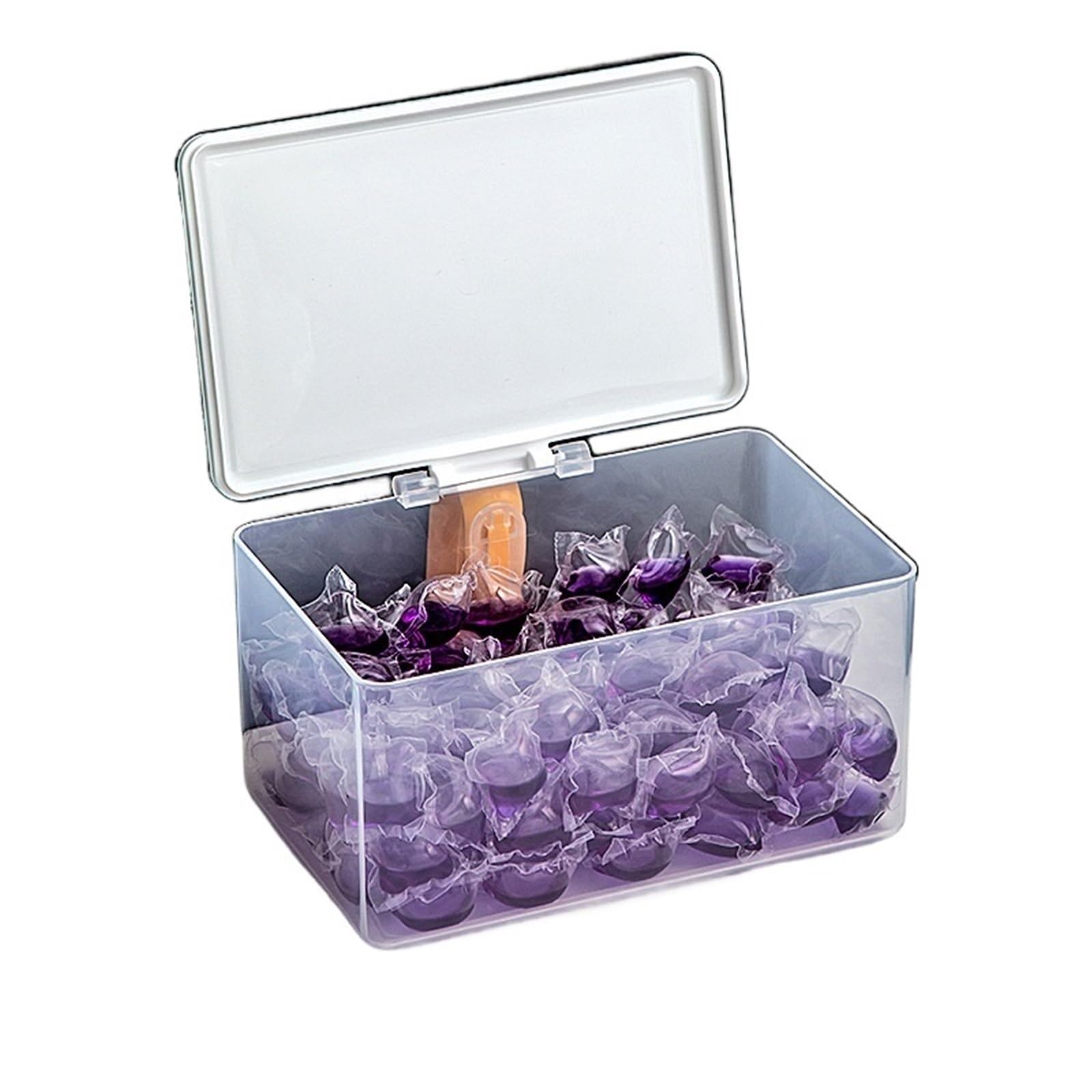 Zgcrumphant Type 3 Laundry Pods Container Storage Box Laundry Pods Waterproof For Room Washing Powder Beads Organization Decor Bathroom(Type 3)