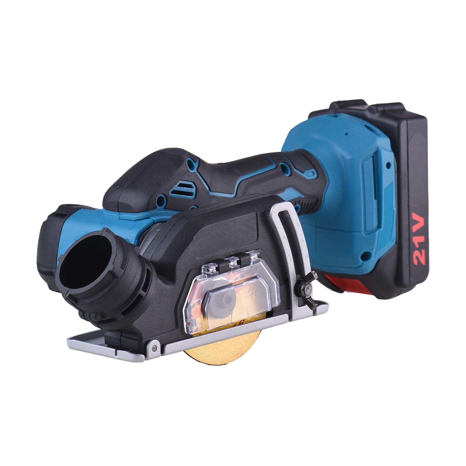 Smerigliatrice Angolare a Batteria, 3 Pollici, 20 V, Kit Doppia | Strumento di Taglio, Utilizzo di Piastrelle in Metallo e Legno, Alloggiamento in Plastica, Dissipazione del Calore,