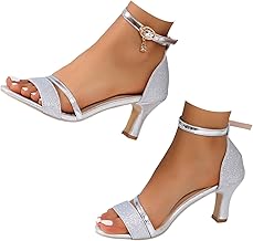 Générique Heels Woman Shoe Heel Sandals Comfort Pumps Small Sandal Orthopedic Summer Wedges Comfortable Shoes Summer Latin Dance Top Closed Wide Feet Wedges Summer