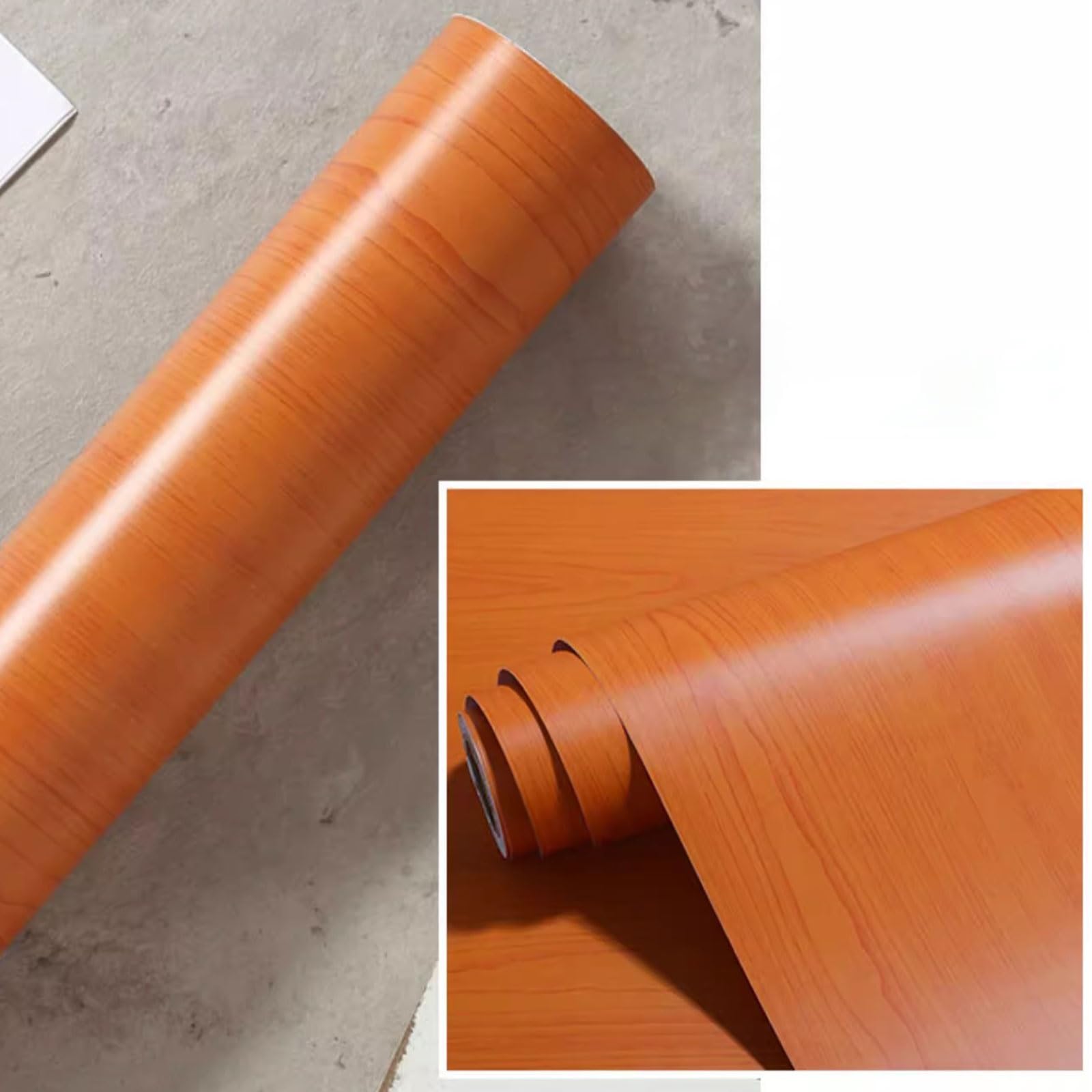 Samoprzylepna tapeta imitująca drewno Samoprzylepna wodoodporna folia z efektem drewna do mebli 30x500-1000cm(Tischschutz 001,30 x 500 cm)