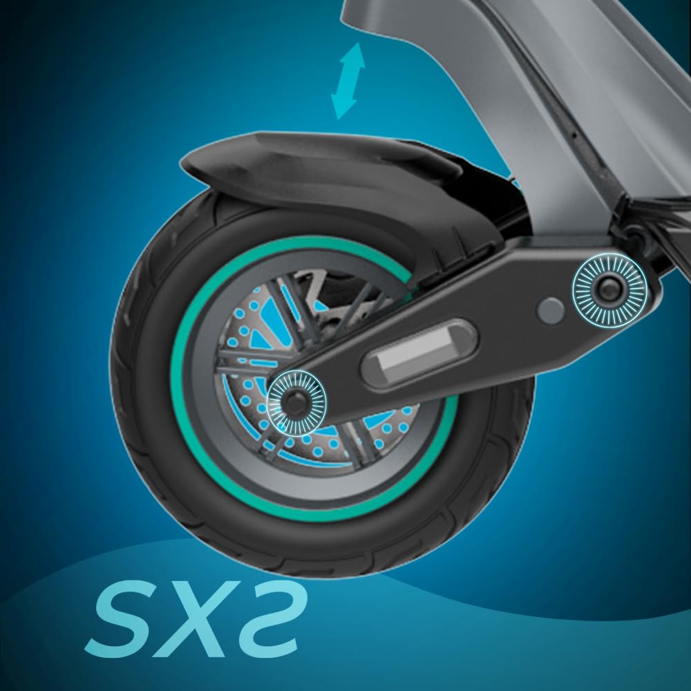 Cecotec Patinete eléctrico Bongo Serie Y45, Motor 750 W (350 W Nominal), Autonomía de 45 km, Tracción Trasera, Ruedas 10", e-ABS, Doble suspensión, Homologado según normativa española.