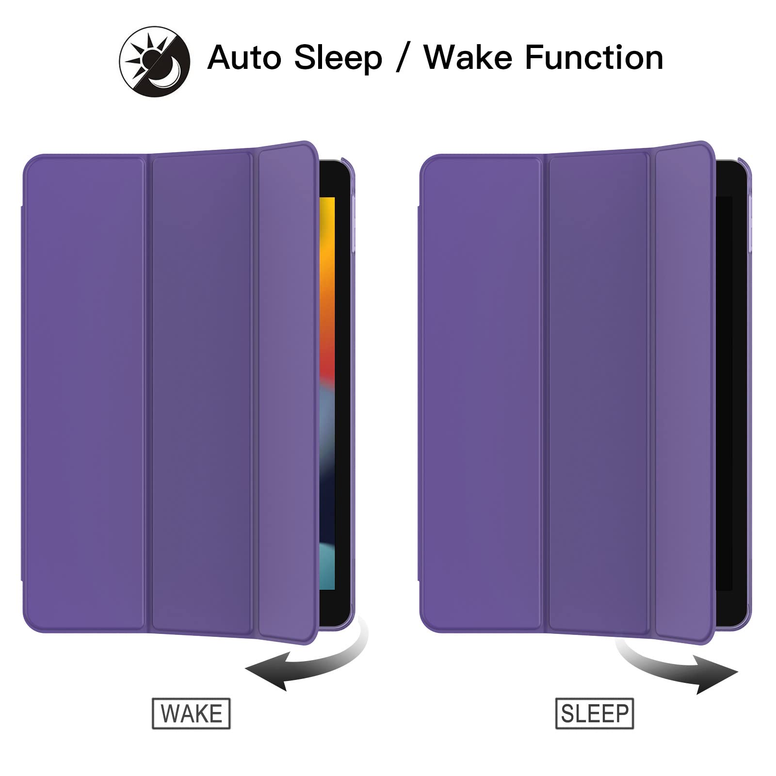 JETech Custodia per iPad (9,7 Pollici, 2018/2017 Modello, 6/5 Generazione), Cover con Auto Svegliati/Sonno (Marino Intenso