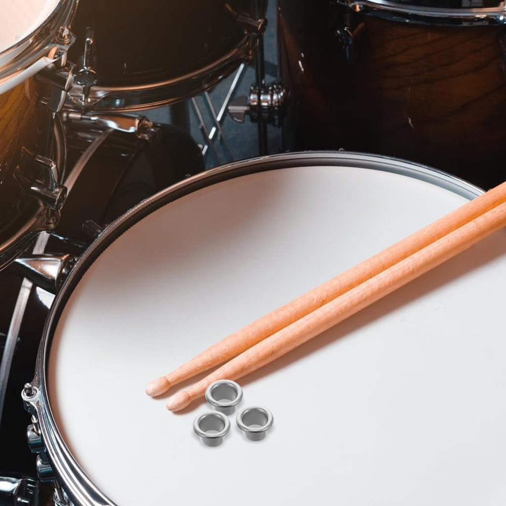 Drum Vent Cap 20 Pack 0.55 Inch Round Air Vent for Snare Drum and Kit Easy Installation Airflow Hole Accessories