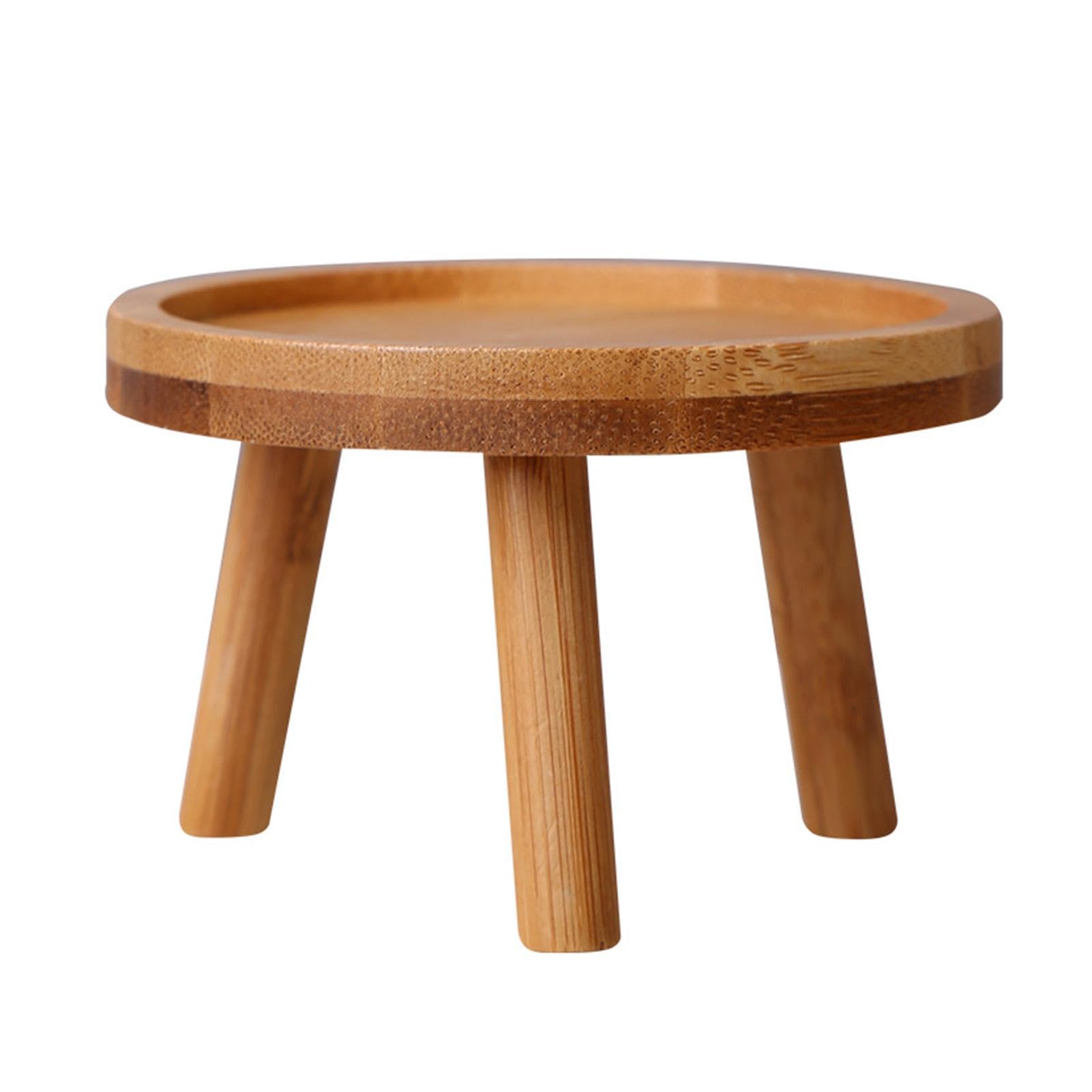 Sgabello Porta Piante In Legno – 3 Misure Disponibili, Robusto E Stabile, Per Interni Ed Esterni, Regalo Per Amanti Del Verde
