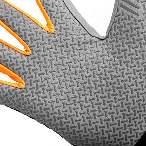 YHT Cycling Gloves Touchscreen Ultimate Frisbee Gloves Non-Slip Flexible Thin Workout Gloves for Men Women (Orange,S)