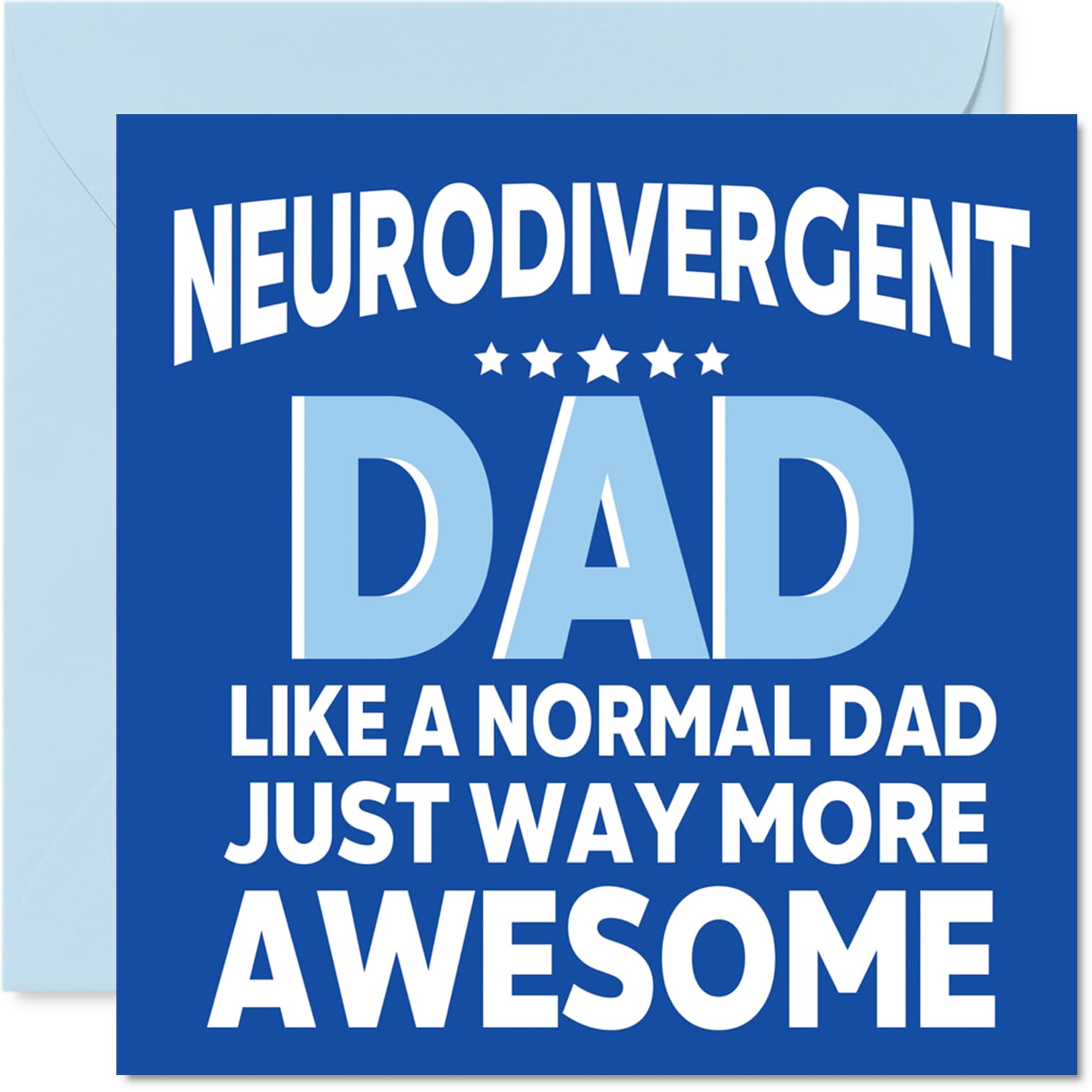 Dad Birthday Card - Awesome Nurse Dad - Happy Birthday Card from Son Daughter, 145mm Nurse Parent Bday Greeting Cards