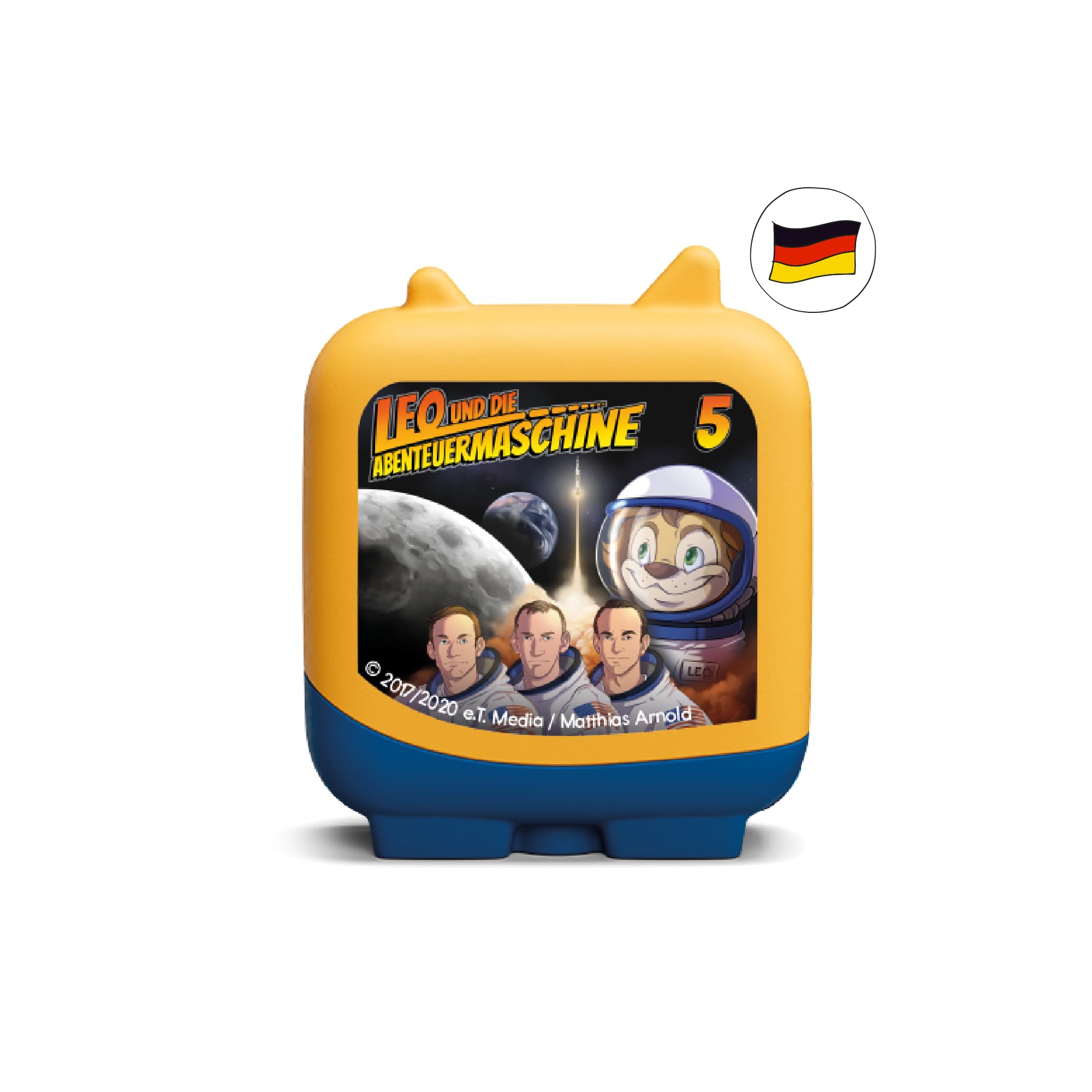 tonies Clever Toniebox, Leo and the Adventure Machine - Leo and the Moon Landing, Knowledge Radio Play for Children from 6 Years, Playing Time Approx. 64 Minutes