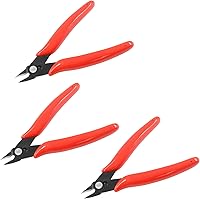 Vista 6 de Bivethoi 3 piezas de micro cortadores de alambre, cortadores diagonales pequeños para impresora 3D, alicates de filamento, minippers pequeños, Azul