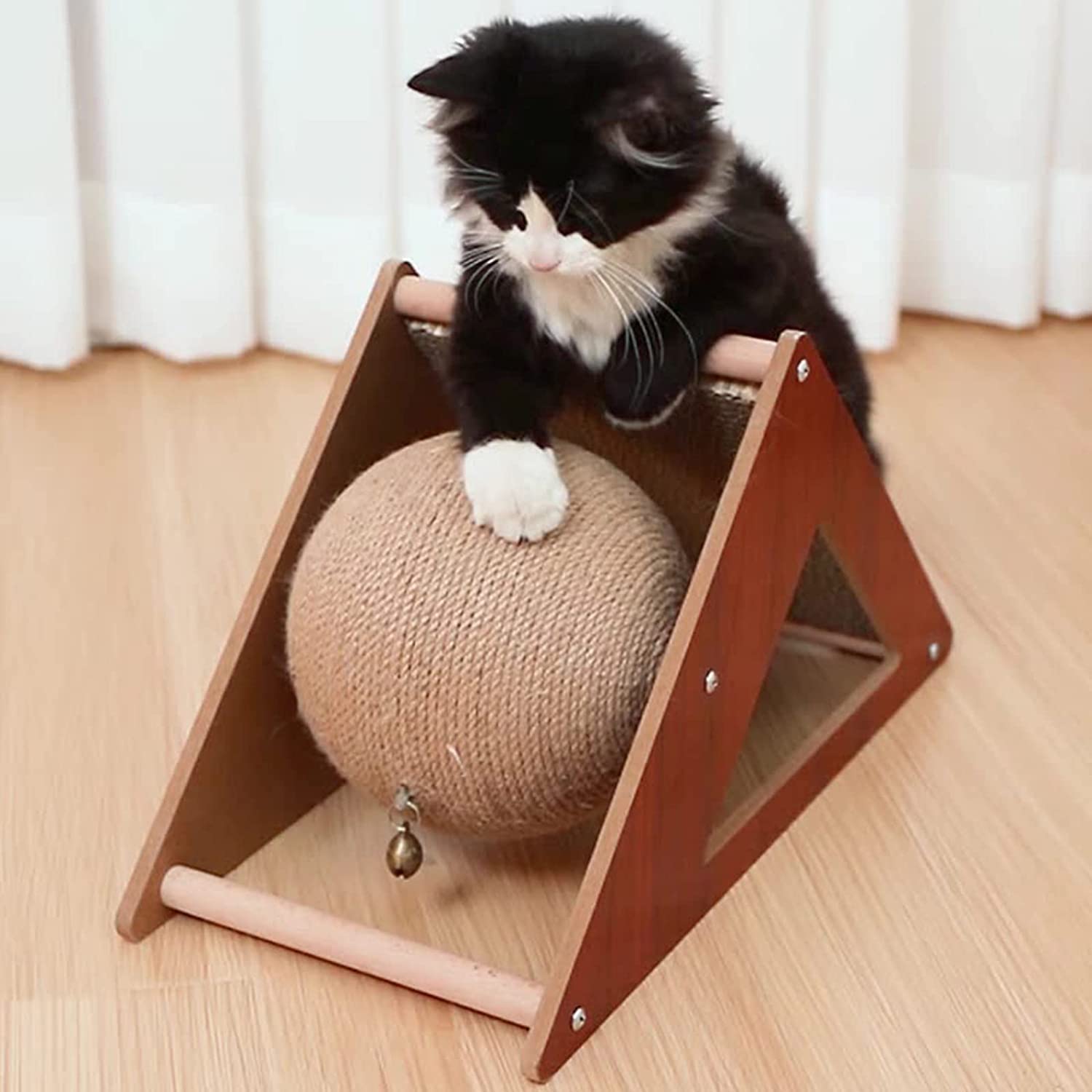 Rascadores para Gatos Almohadilla Para Rascar De Cartón Corrugado De Reciclaje Duradero Para Protección De Muebles, Cuenco Rascador Para Gatos, Juguete De Entrenamiento Para Gatos Afilador de uñas par