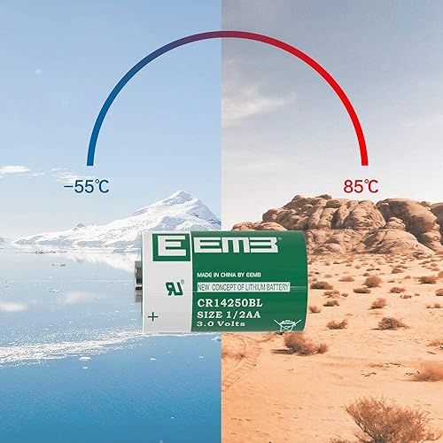 Miniatura 7 de EEMB 3V 12 AA Baterías de litio CR14250BL 900mAh Litio-Mno2 Cilíndrico Cell Battery 14250 No Recargable 4