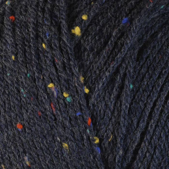 WoolCraft Aran with Wool 400g Knitting & Crochet Yarn, Great Value Acrylic with 25% Wool Yarn, Choose from 43 Shades, 800 Metres, 400g Balls, Pack of 3, Sapphire