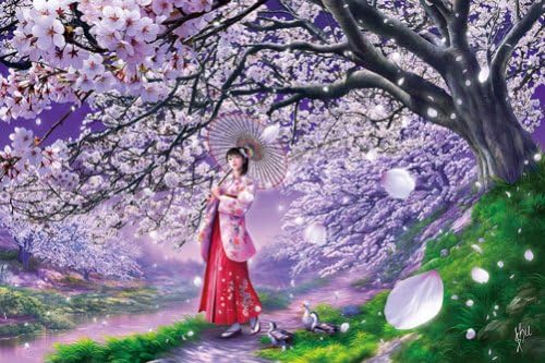 [108 pieces] Sakura Cherry Blossom Wind Jigsaw Puzzle (18.2 x 25.7 cm) Japan by Appleone