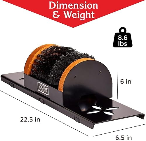 Miniatura 5 de Raspador de zapatos con base portátil, limpiador de botas con cepillos de limpieza para todos los tamaños de zapatos