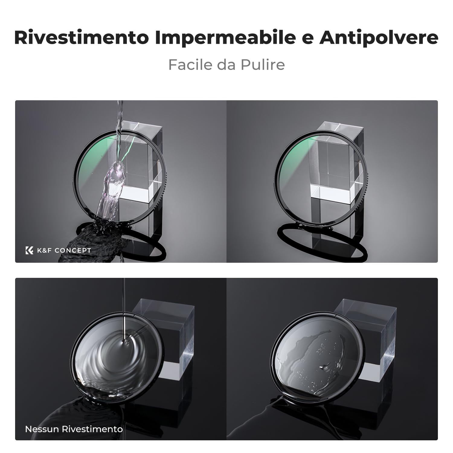 K&F CONCEPT 67mm Nano-Xcel Filtro di Protezione UV Ultra-Duro，MCUV Filtro in Vetro Ottico con 28 Strati Nano-Rivestimento