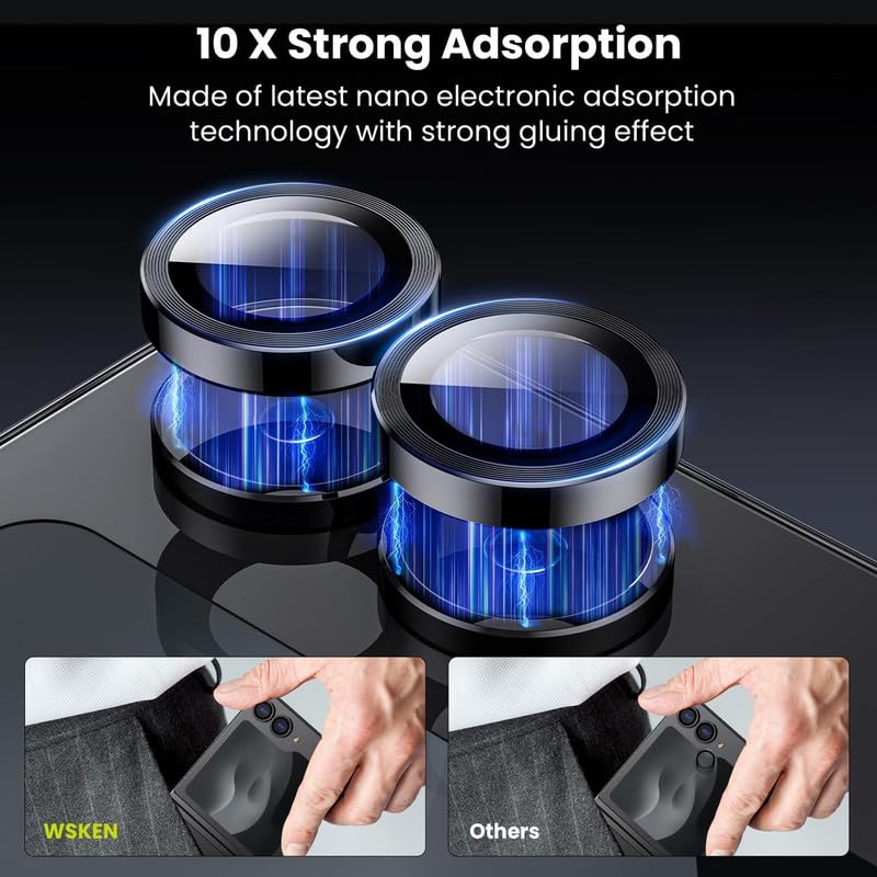 Image of Camera Glass Ring Lens Protector For Realme 15 Pro 5G, 9H Hardness,Full Coverage Camera Metal Ring Ultra-Thin /Clear /Black [Pack Of 1]